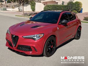  Alfa Romeo Stelvio Hood Air Vent Trim Kit - Quadrifoglio - Carbon Fiber
